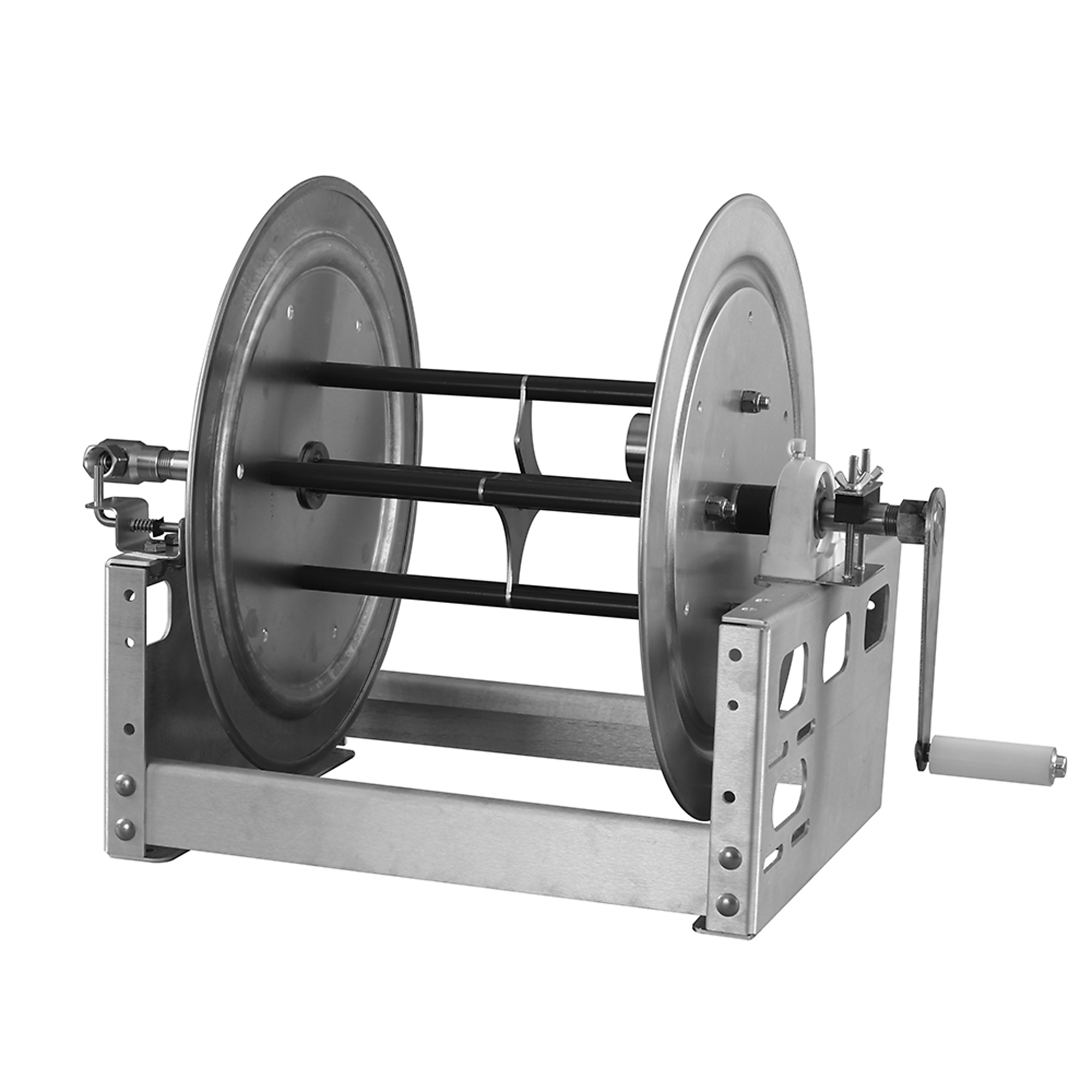 Valley Industries Hardcore, Manual Soft Wash Hose Reel - 12in., Hose Length Capacity 200 ft, Max. Pressure 725 PSI, Model# HR-12AF-SW